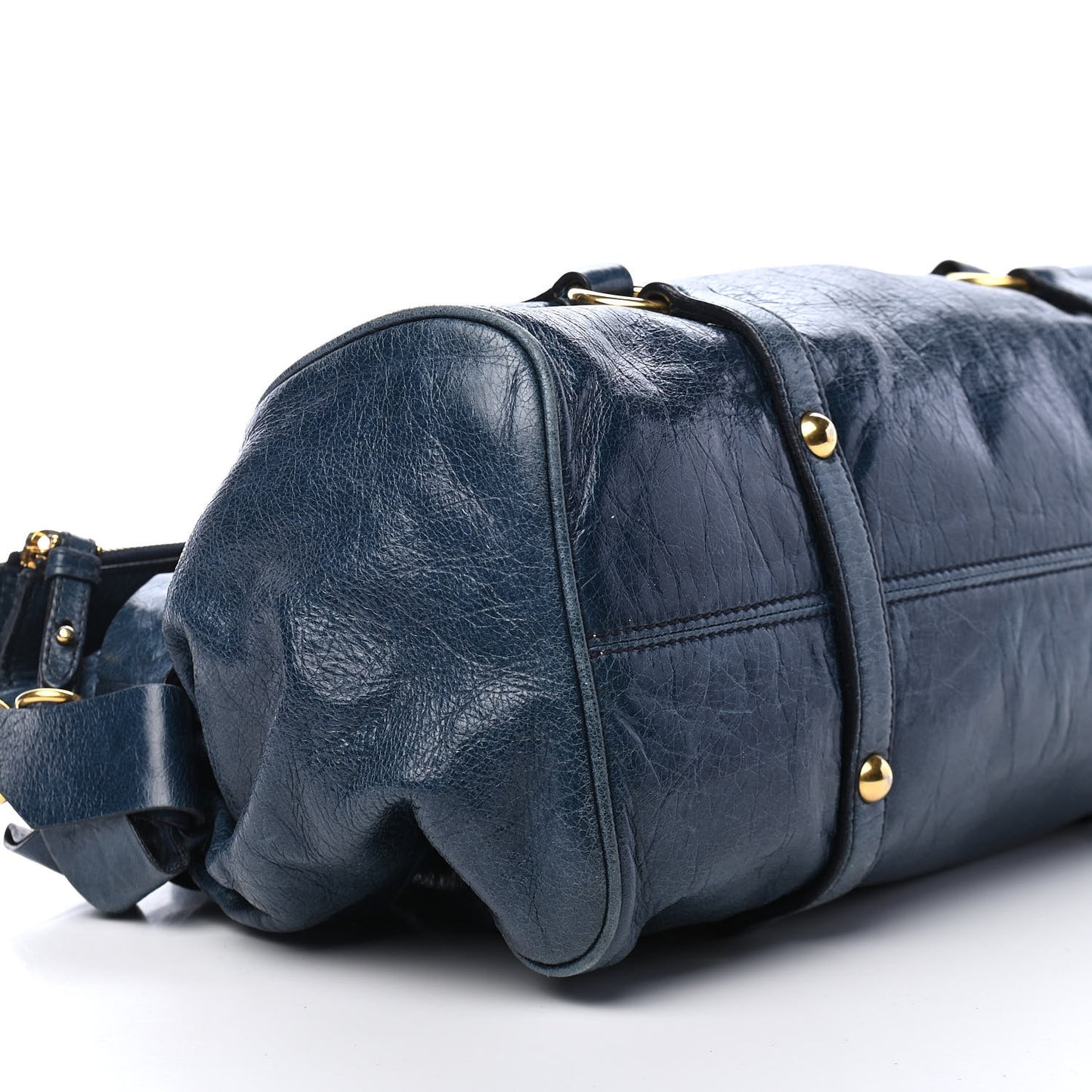 Vitello Lux Medium Bow Bag Bleuette