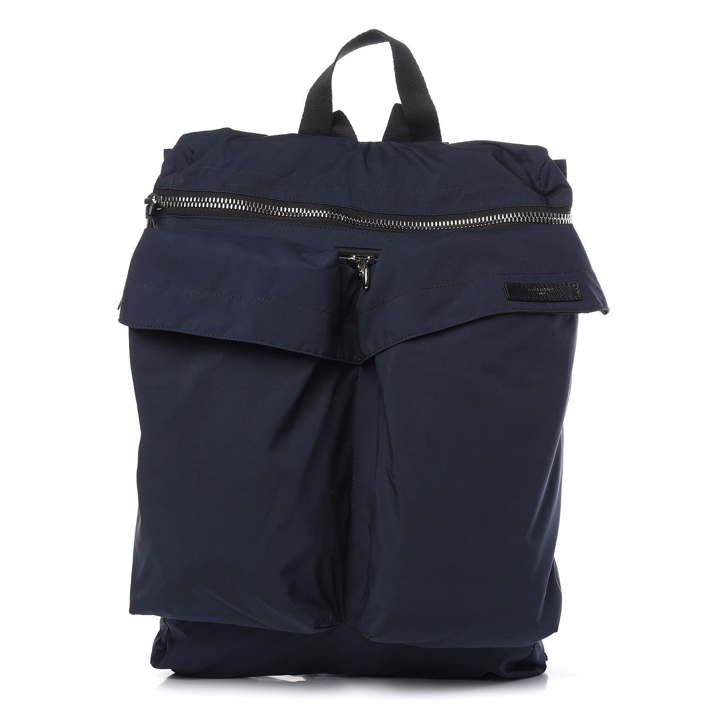 Nylon Flat Backpack Navy
