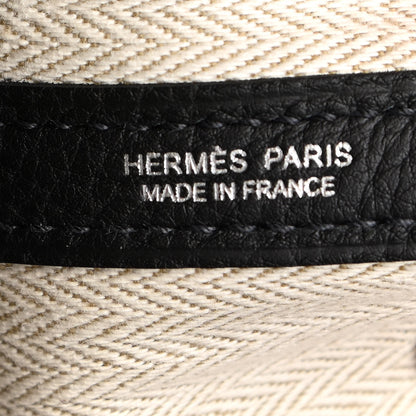 Hermes Vache Country Garden Party 30 TPM Black 5 of 9