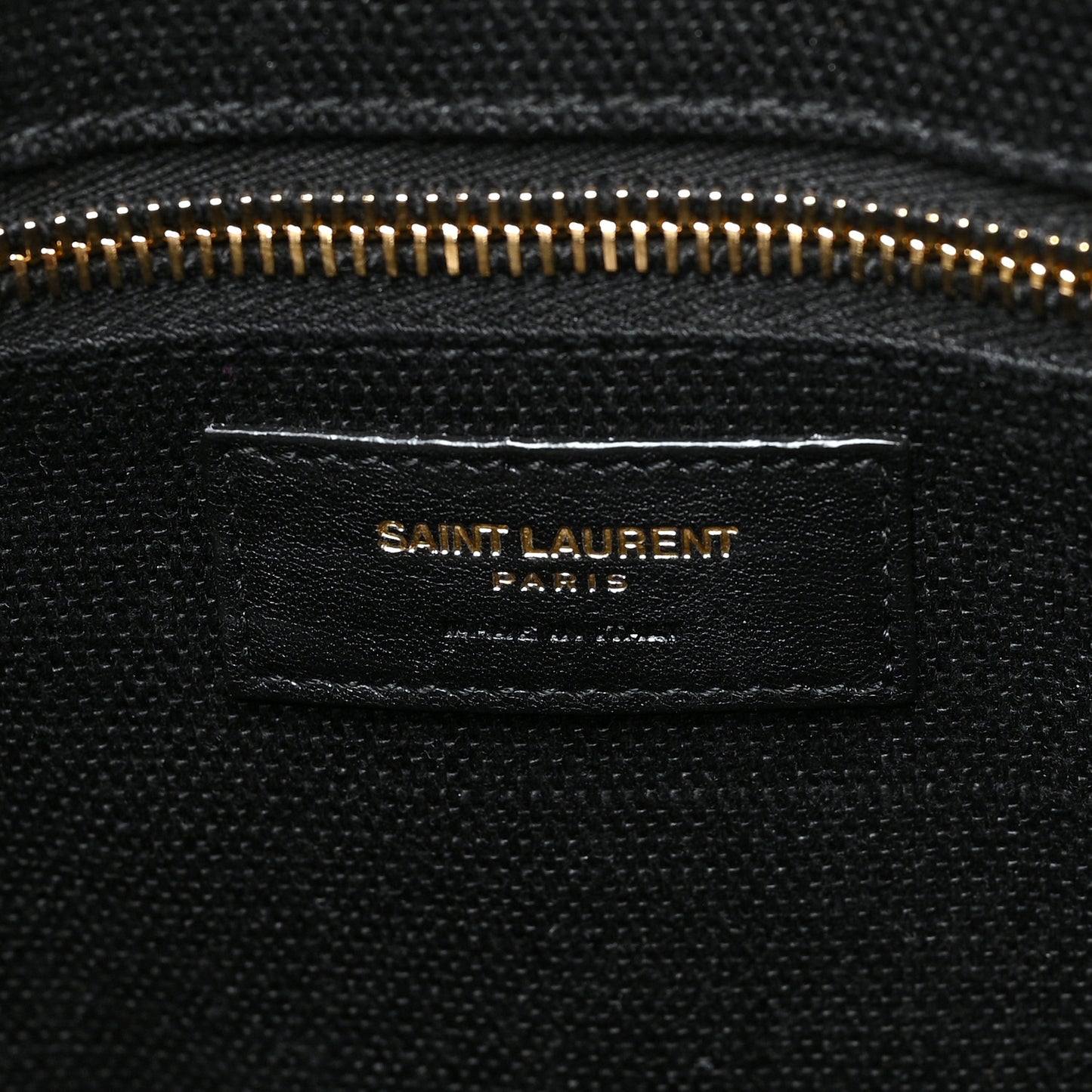 Embroidered Cotton Linen Rive Gauche Noe Tote Black Beige