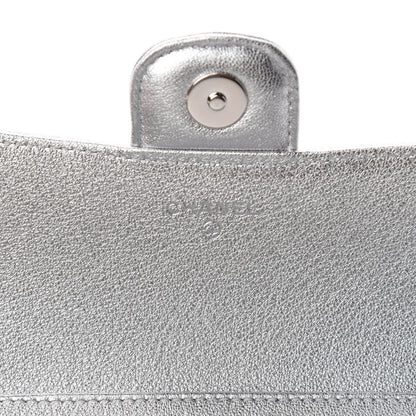 Chanel Metallic Lambskin Quilted Glasses Case With Chain Silver 8 of 11