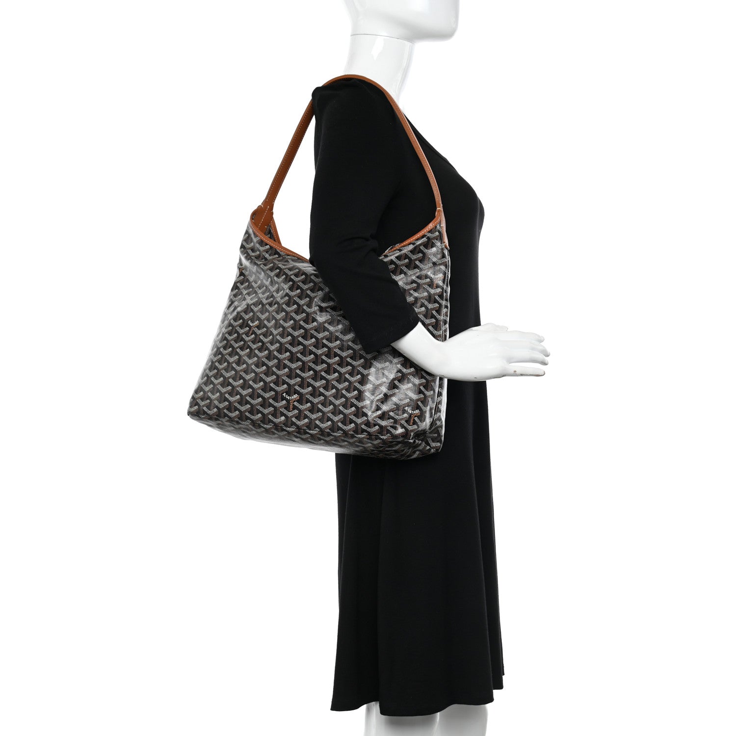 Goyard Goyardine Boheme Hobo Black Gold 2 of 10
