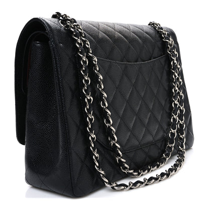 Chanel Caviar Quilted Maxi Double Flap Black 3 of 10