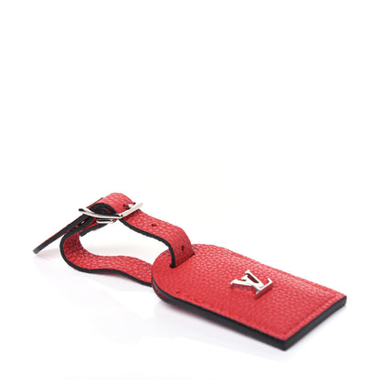 Louis Vuitton Taurillon City Steamer Luggage Tag Rubis 4 of 5