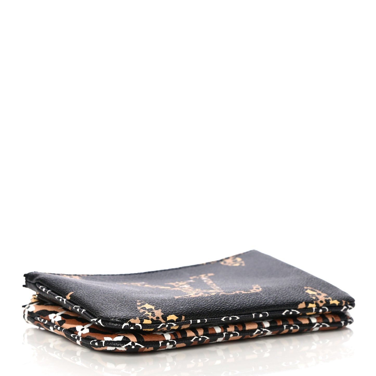 Monogram Giant Jungle Pochette Double Zip Black