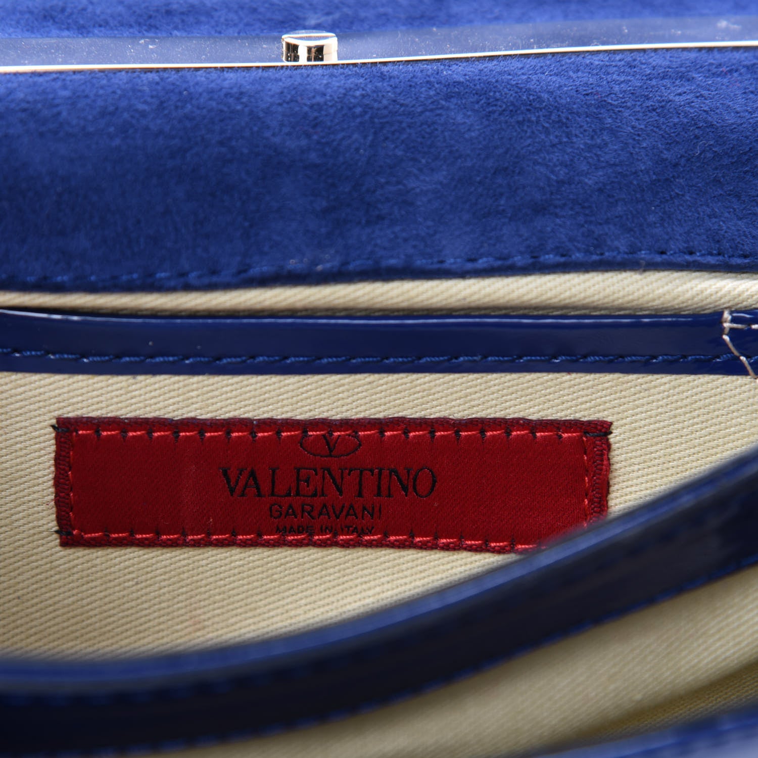 Valentino Garavani Patent Mini Va Va Voom Shoulder Bag Blue China 8 of 9