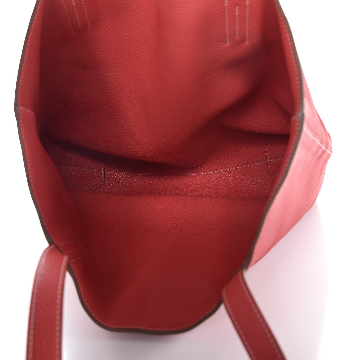 Hermes Taurillon Clemence Double Sens 36 Reversible Tote Peony Sanguine 5 of 10