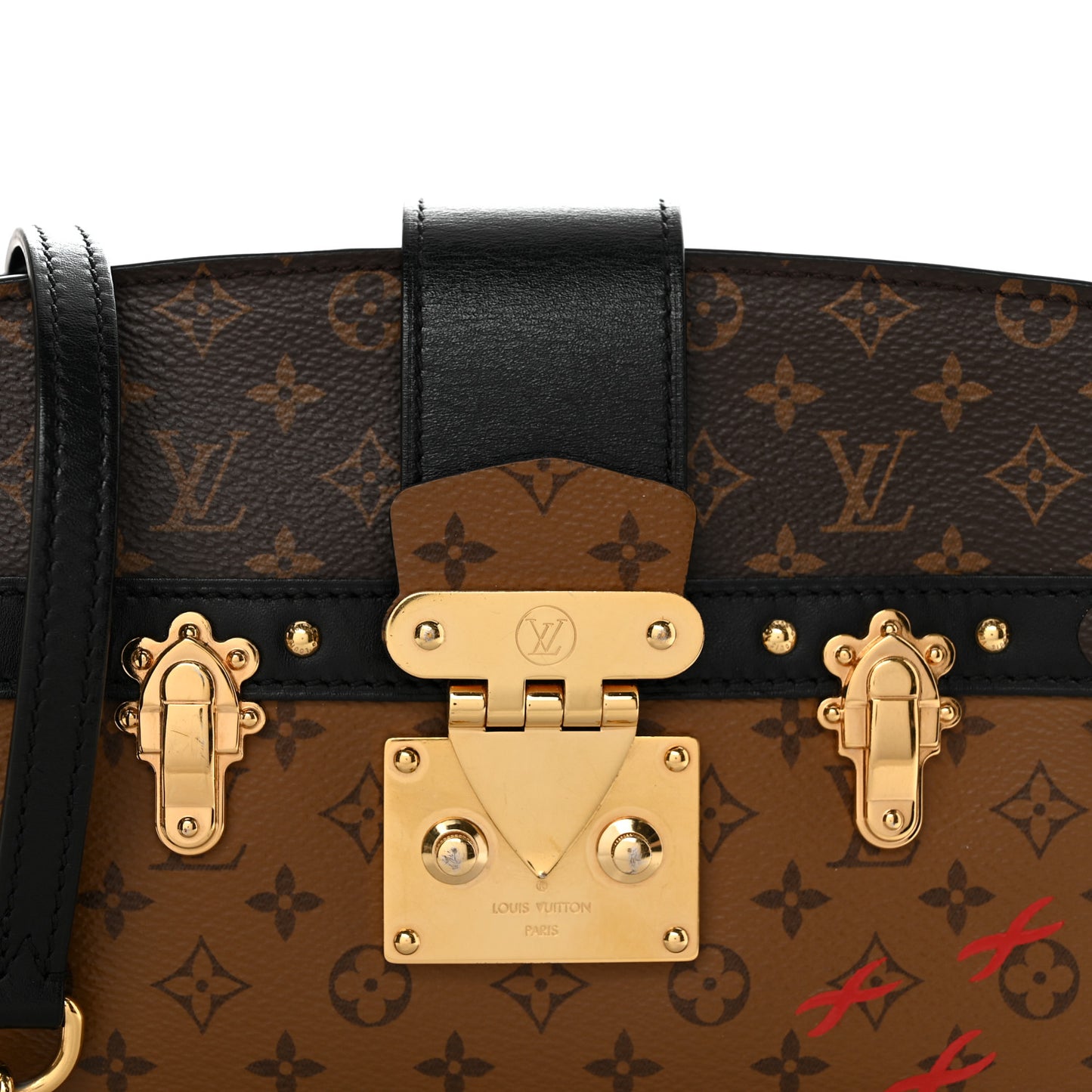 Reverse Monogram Trunk Clutch