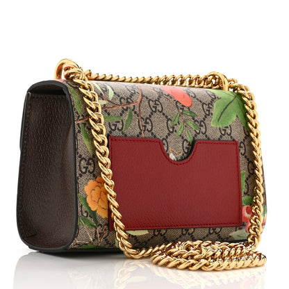 Gucci GG Supreme Monogram Tian Small Padlock Shoulder Bag Beige Multicolor New Acero 3 of 11