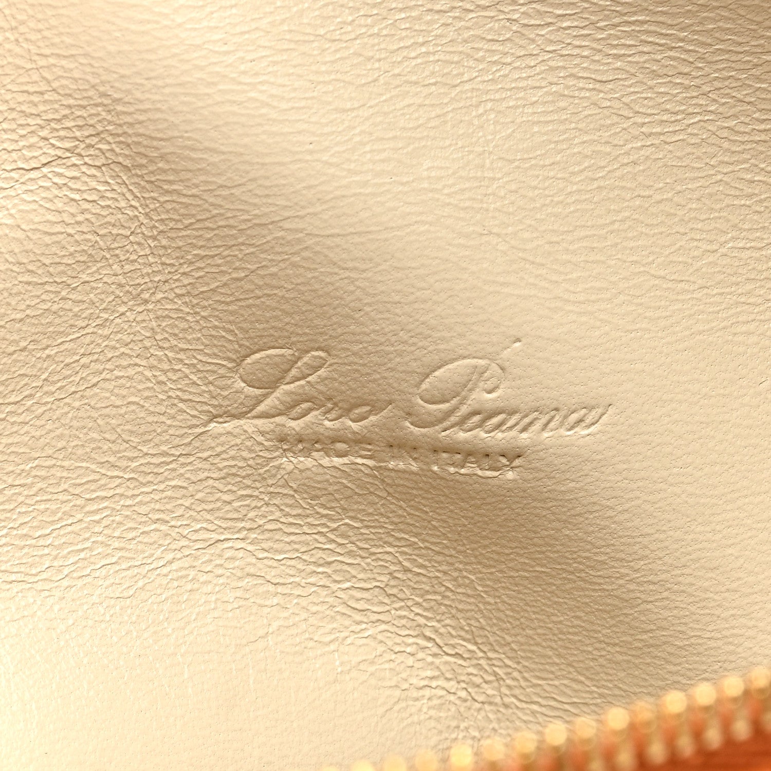 Loro Piana Grained Calfskin L19 Extra Pocket Pouch Warm Tan 6 of 10