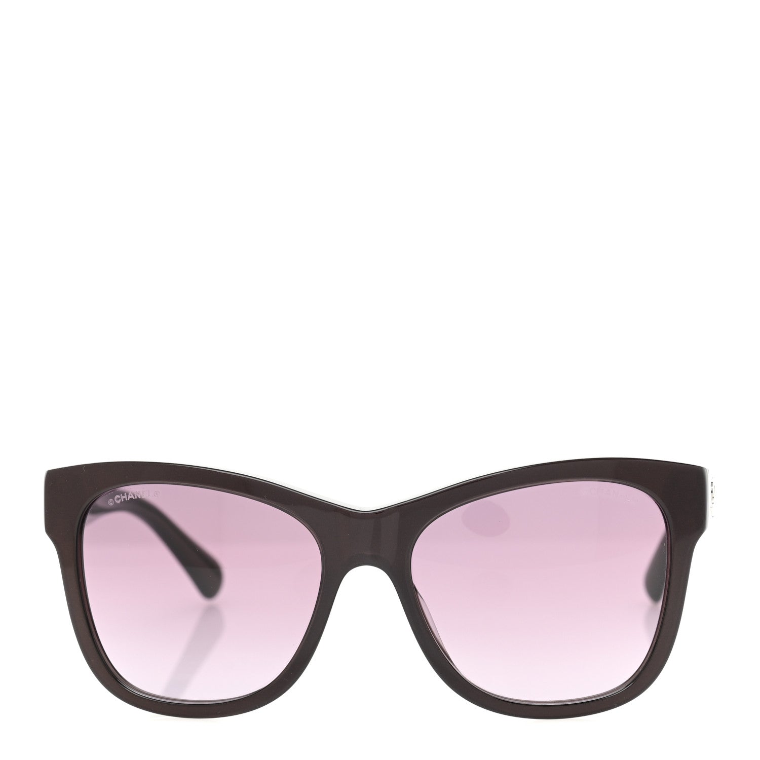 Chanel Acetate Polarized Square CC Sunglasses 5380 Purple 2 of 8