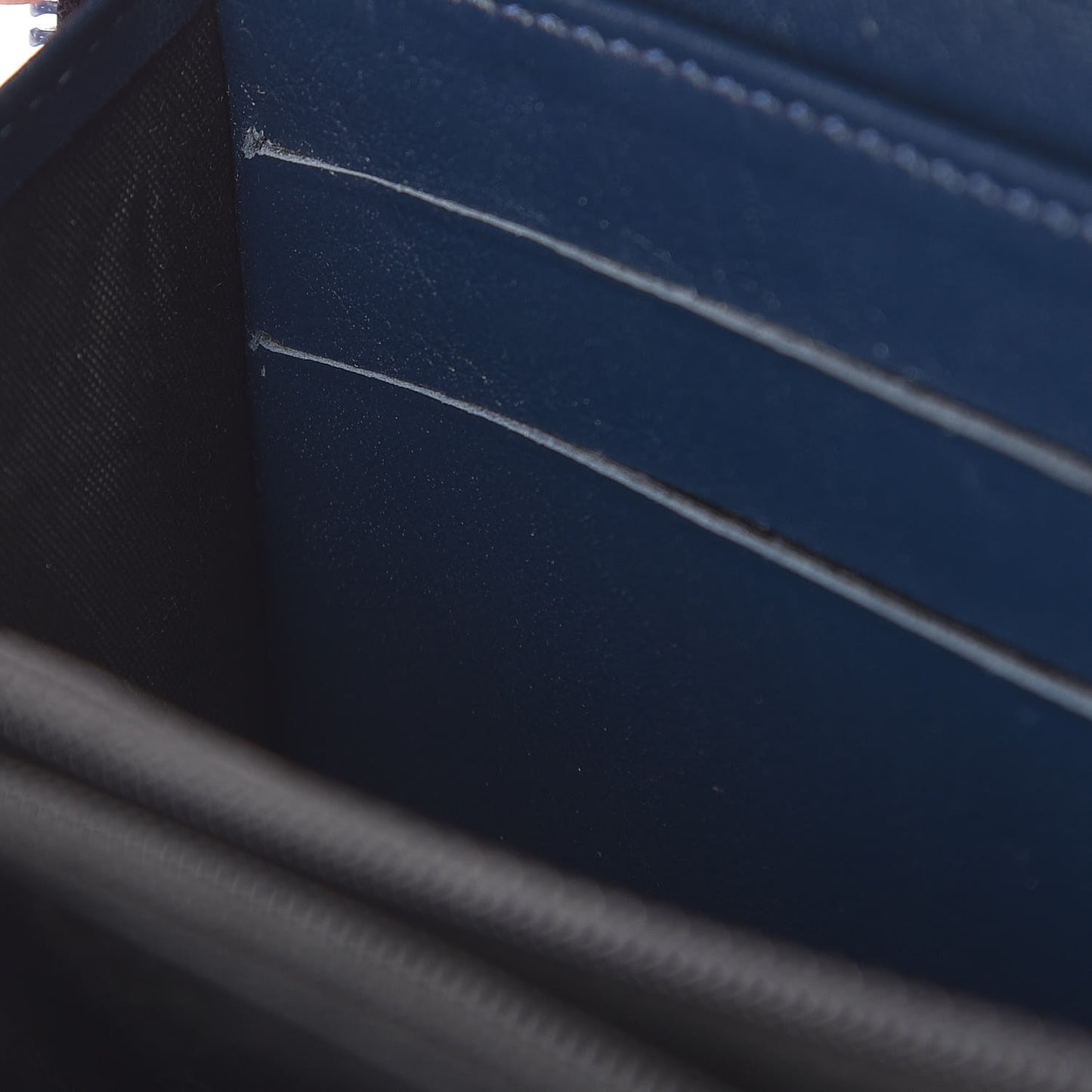 Caviar Large CC Timeless Zip Around Wallet Blue