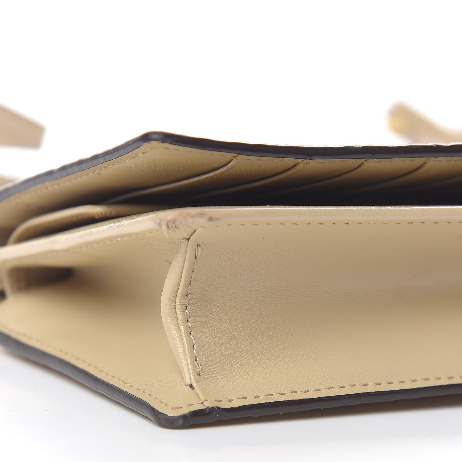 MCM Visetos Crossbody Wallet Beige 11 of 12