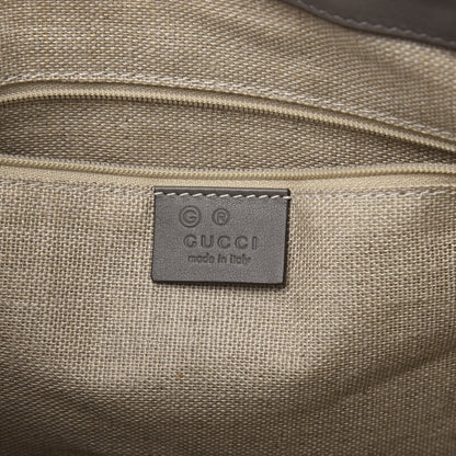 Gucci Soft Microguccissima Small Zippered Satchel Loess 5 of 11
