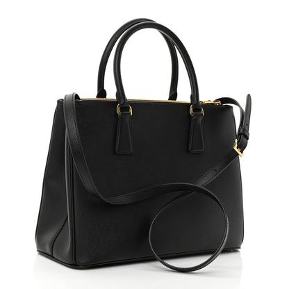 Prada Saffiano Medium Galleria Double Zip Tote Black 3 of 8