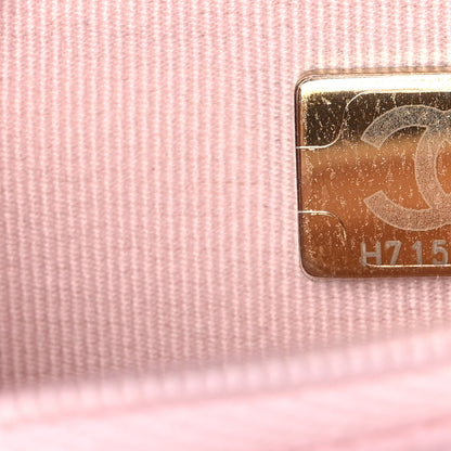 Chanel Caviar Quilted Wallet On Chain WOC Light Pink 7 of 11