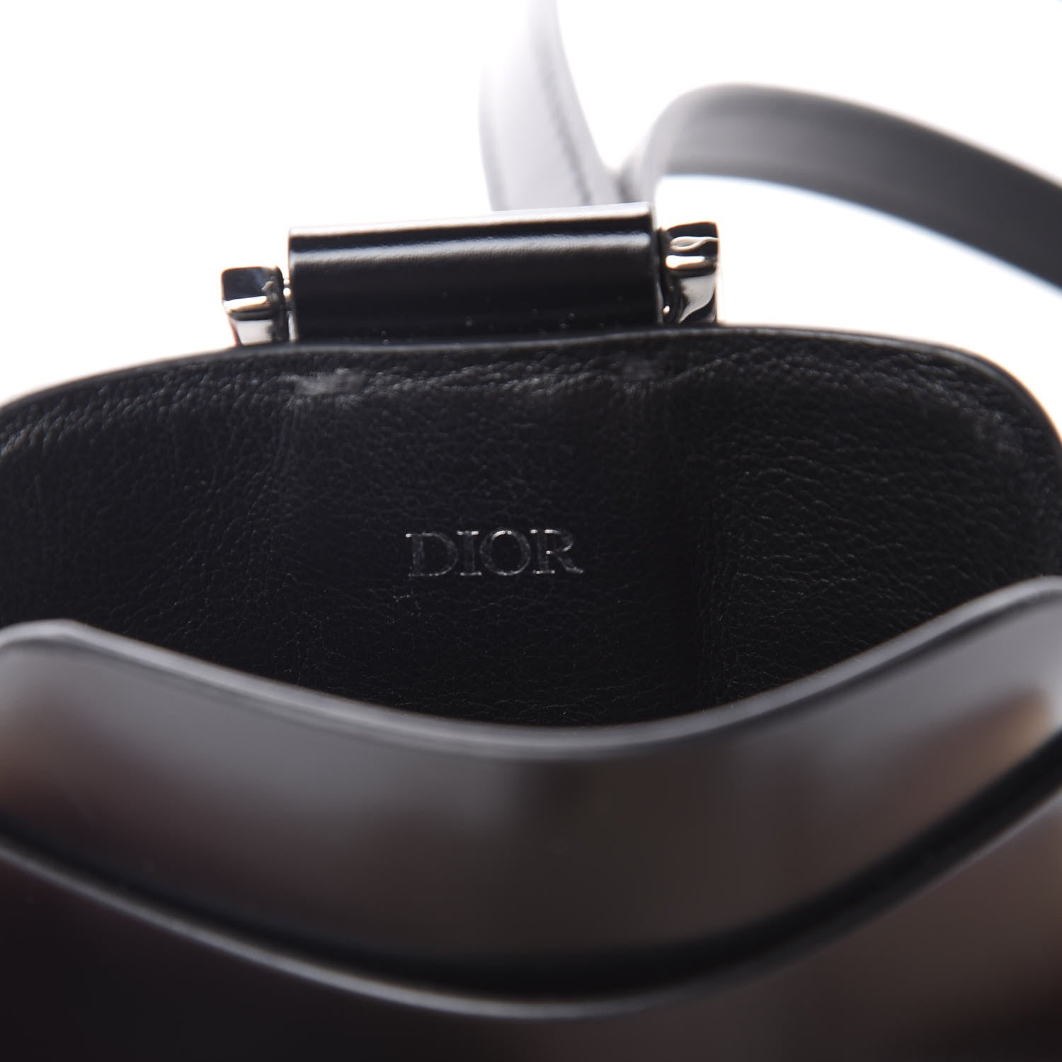 Christian Dior Smooth Calfskin Phone Card Holder Black 8 of 8