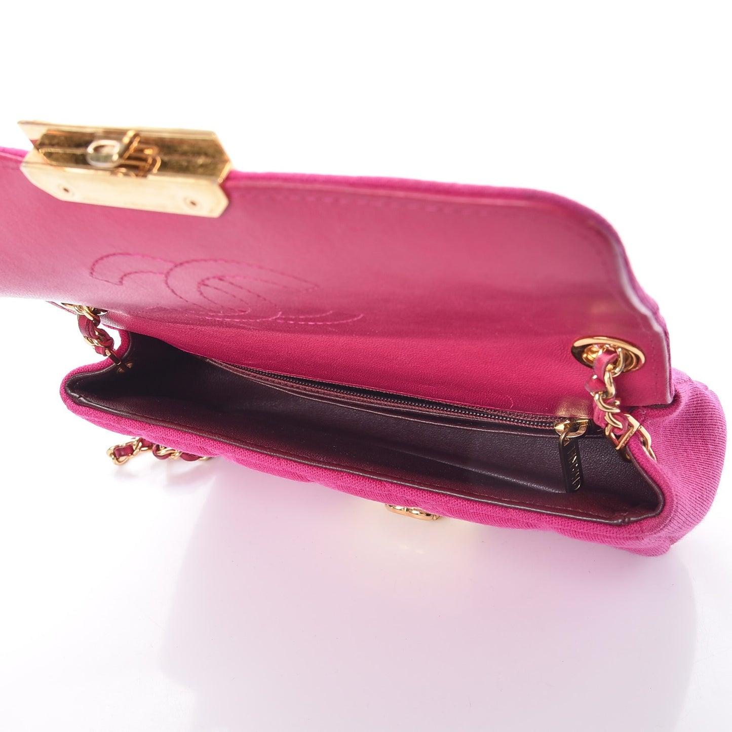 Jersey Quilted Mini Chic With Me Flap Pink