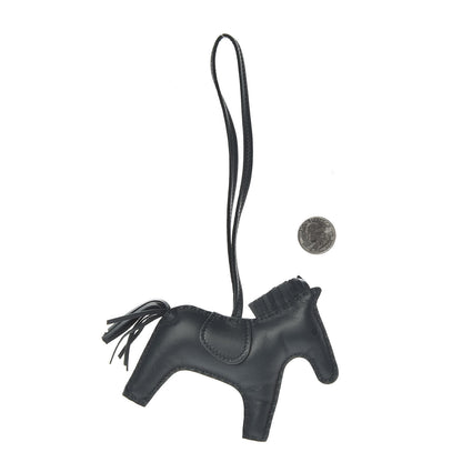 Hermes Milo Lambskin Grigri Rodeo Horse Bag Charm MM Vert Cypress 2 of 5