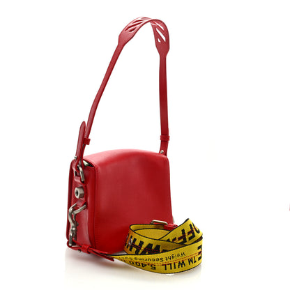 Off-White Calfskin Diag Striped Belt Bag Crossbody White Red 2 of 8
