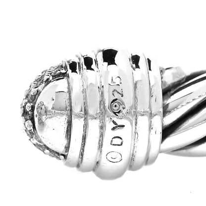 David Yurman Sterling Silver Diamond 8.5mm Cable Classics Bracelet 4 of 4