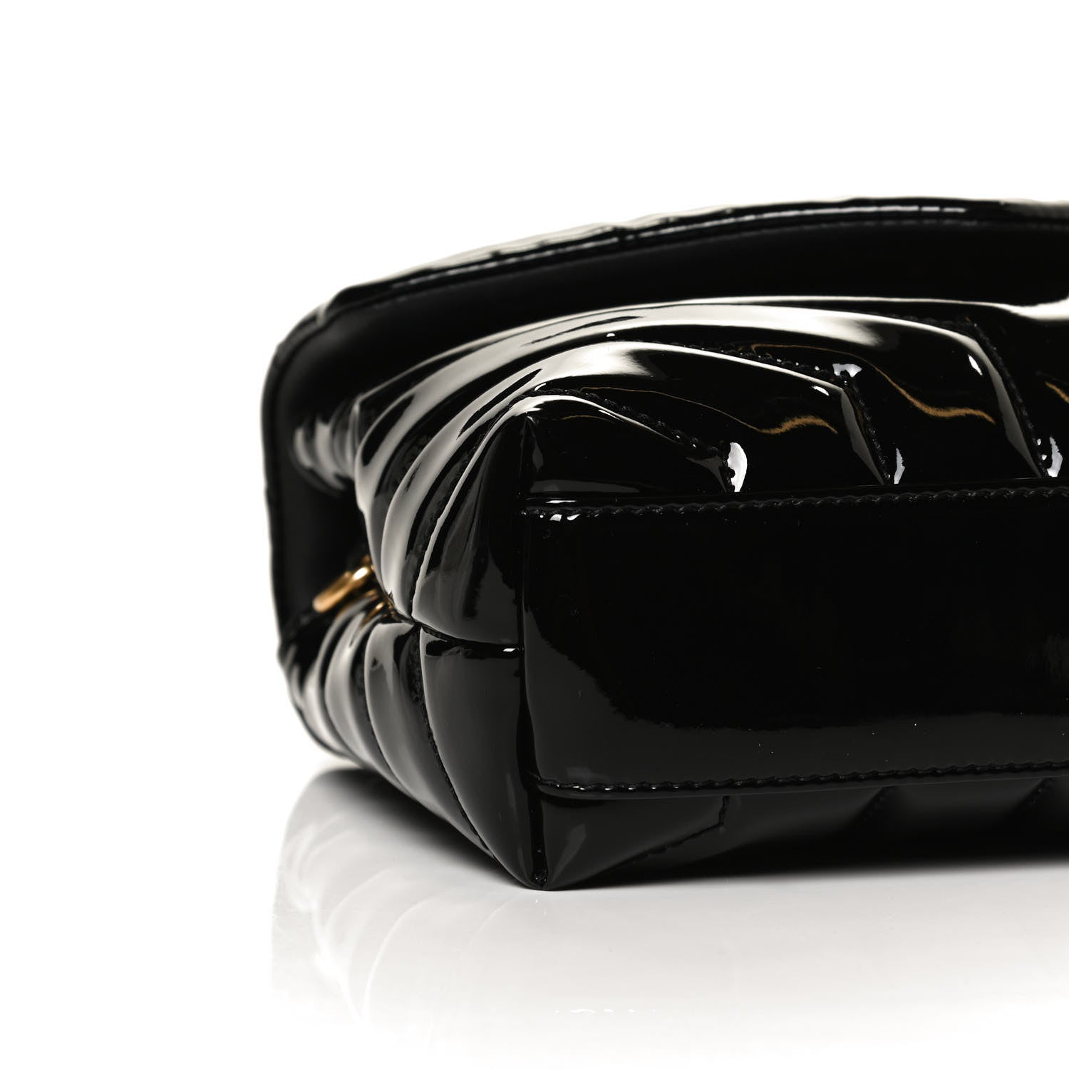 Saint Laurent Patent Y Quilted Monogram Toy Loulou Crossbody Bag Black 10 of 11