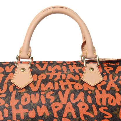 Louis Vuitton Monogram Graffiti Speedy 30 Orange 9 of 9