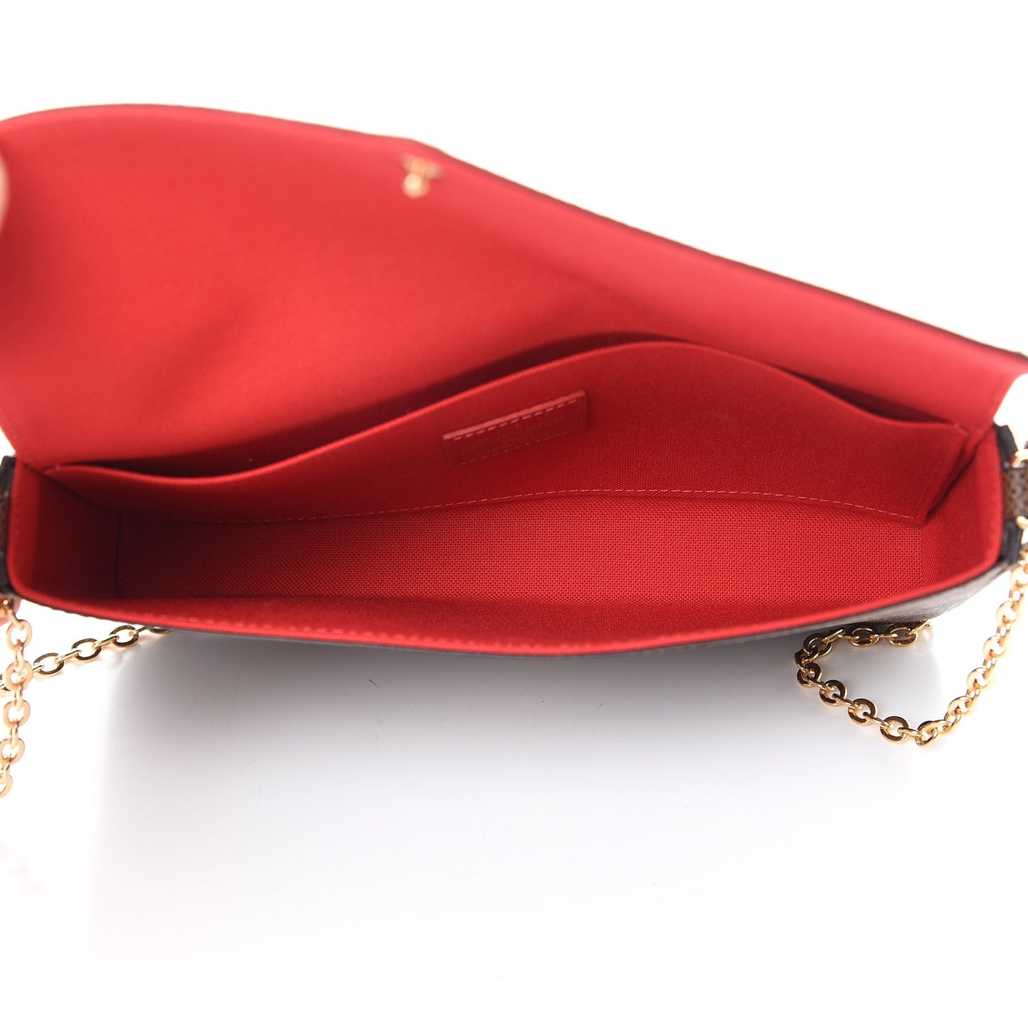 Damier Ebene Pochette Felicie Chain Wallet