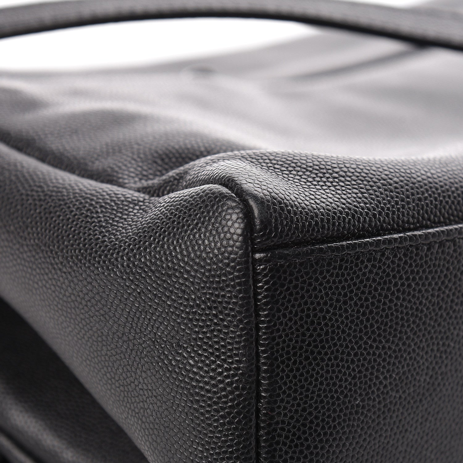 Saint Laurent Grain De Poudre Medium West Hollywood Monogram Fold-Over Black 14 of 19