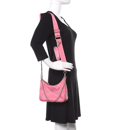 Prada Nylon Re-Edition 2005 Shoulder Bag Begonia 2 of 10