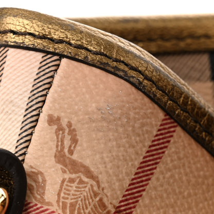 Burberry Haymarket Check Small Canterbury Tote Bronze 14 of 17