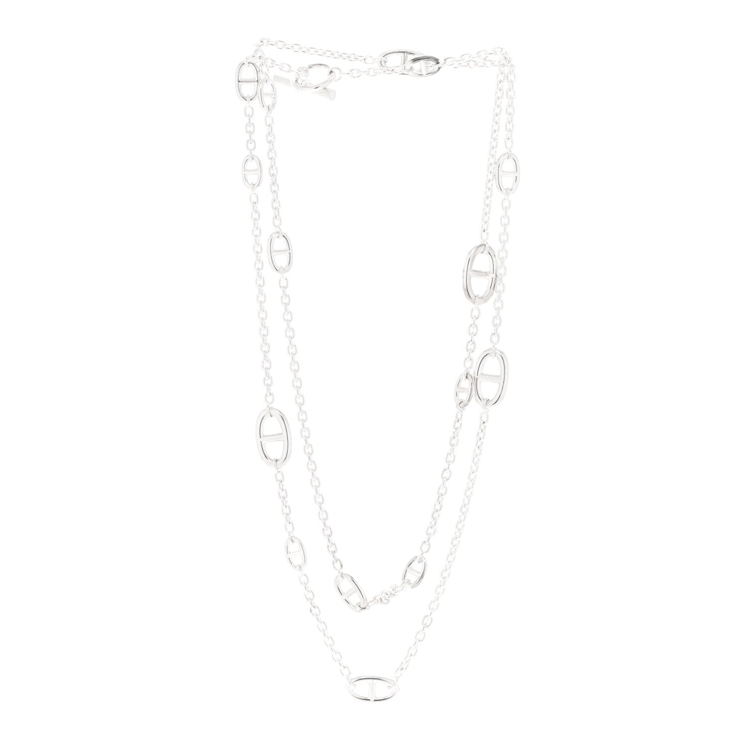 Hermes Sterling Silver Farandole Necklace 120 3 of 6