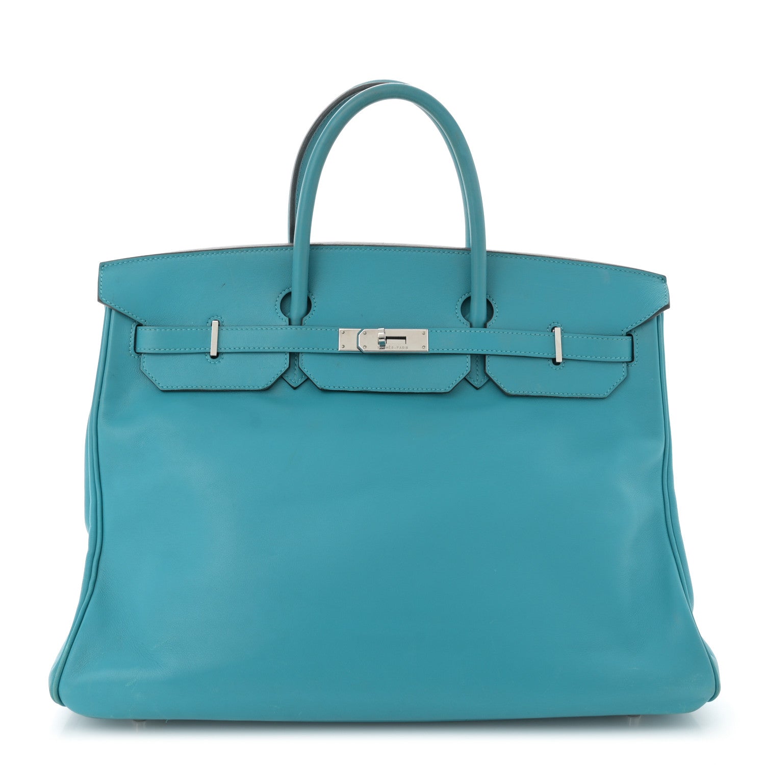Hermes Swift Birkin 40 Turquoise 1 of 16