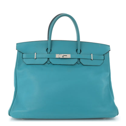 Hermes Swift Birkin 40 Turquoise 1 of 16