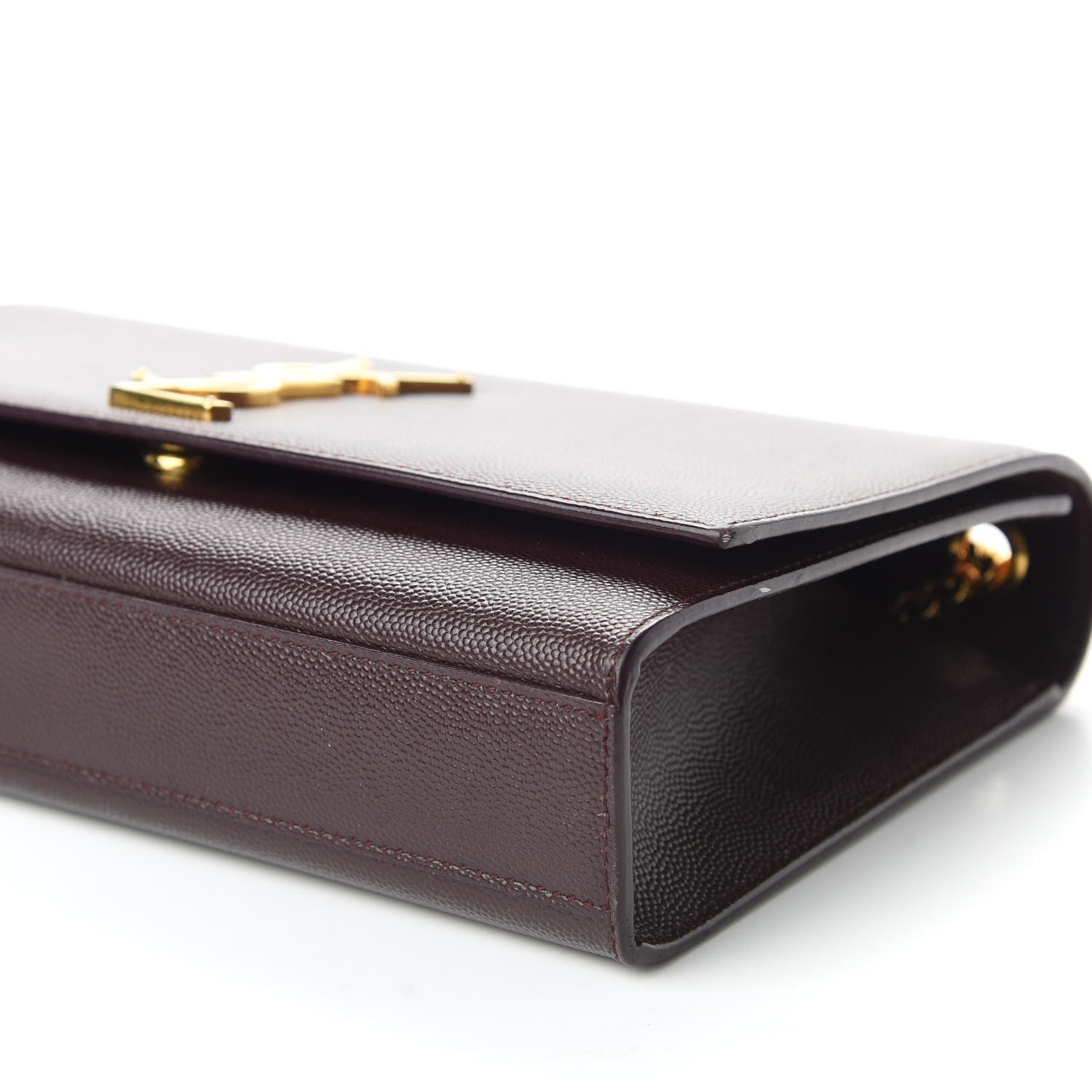 Saint Laurent Grain De Poudre Medium Classic Monogram Kate Satchel Amaranto 7 of 8