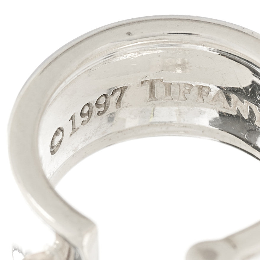 Tiffany Sterling Silver Wide 1837 Hoop Earrings 4 of 6