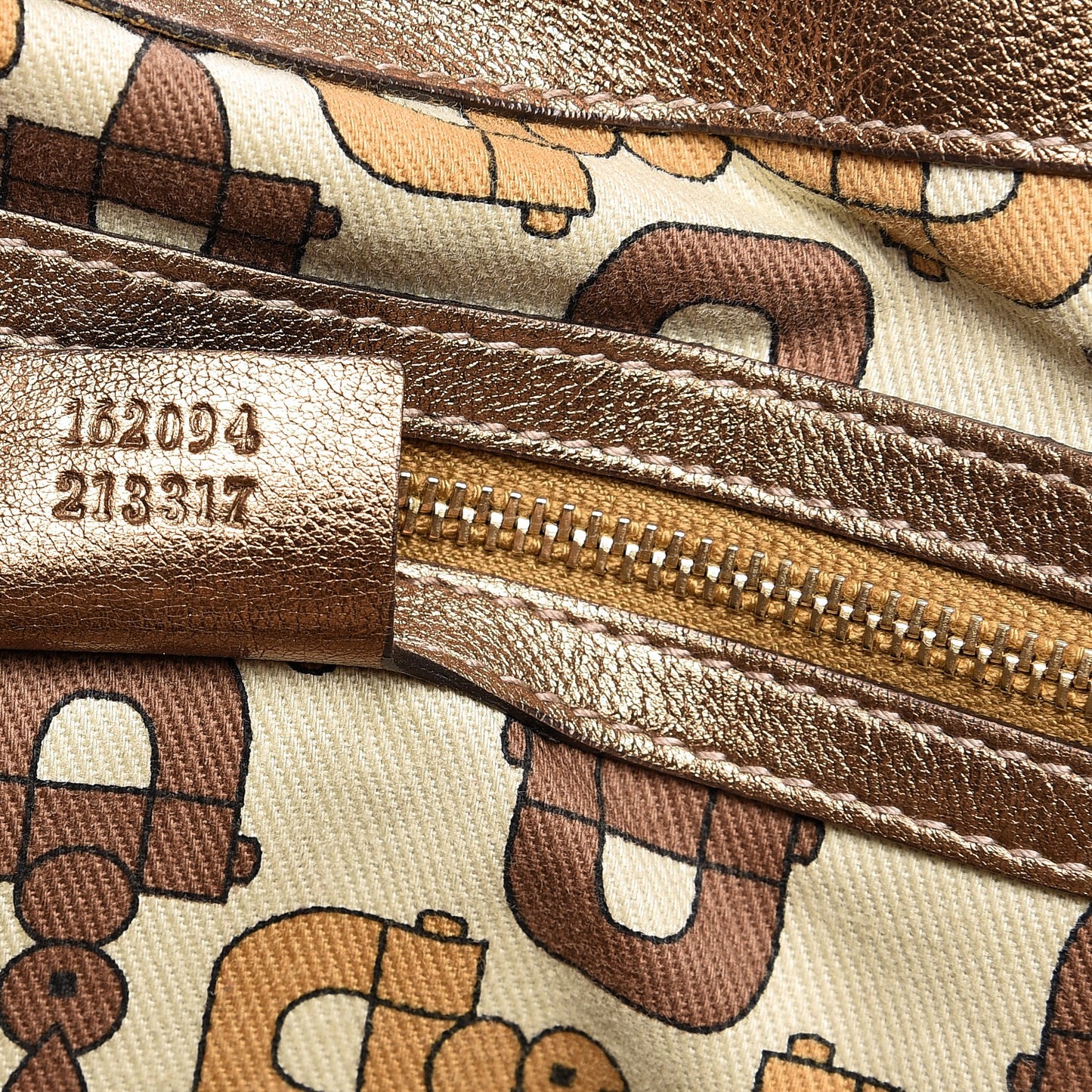 Metallic Guccissima Medium Britt Tote Gold