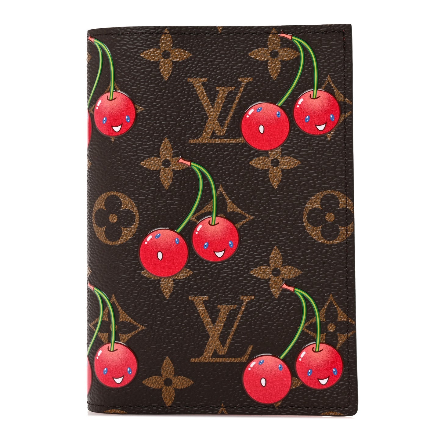 LV X TM Monogram Cerises Passport Cover