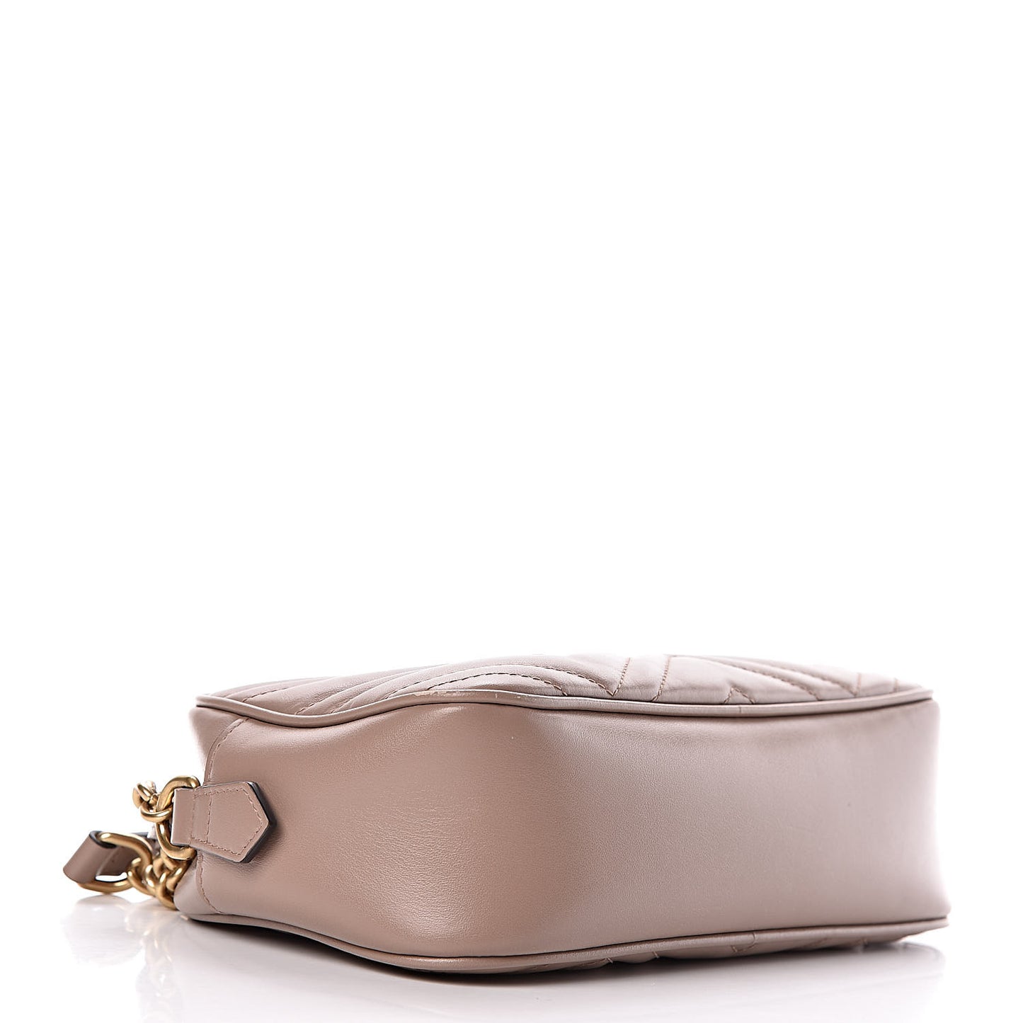 Calfskin Matelasse Small GG Marmont Chain Shoulder Bag Porcelain Rose