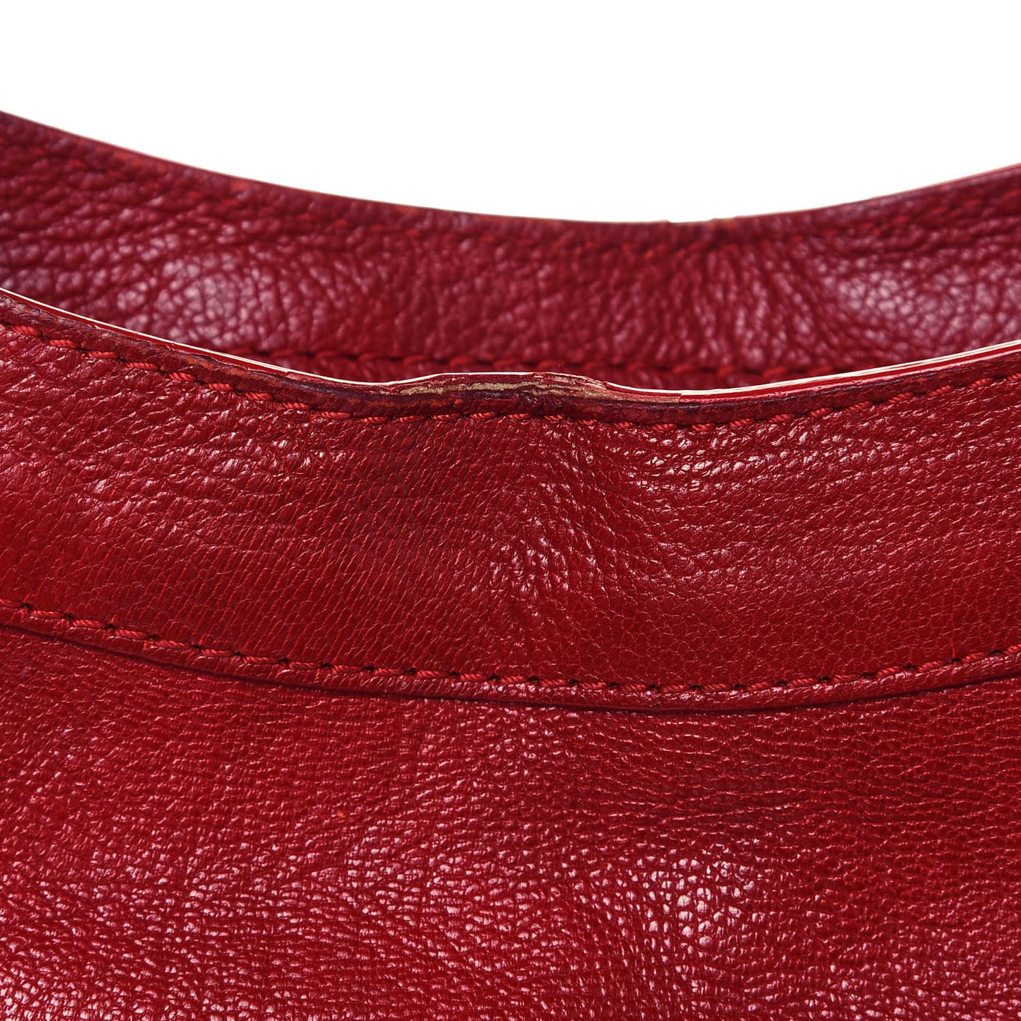 Sugar Goatskin Classic Gold Hardware City Rouge Rouge Coquelicot