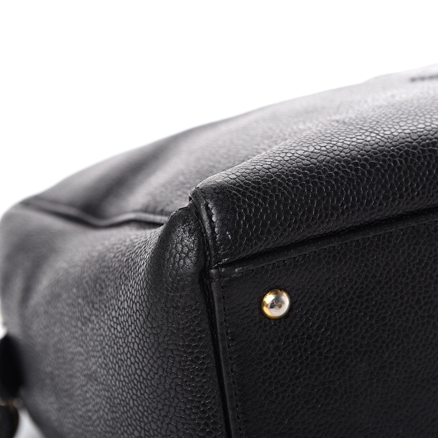 Chanel Caviar Large CC Shoulder Bag Black 8 of 12