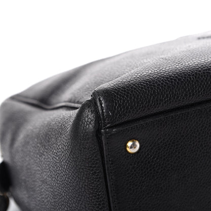 Chanel Caviar Large CC Shoulder Bag Black 8 of 12