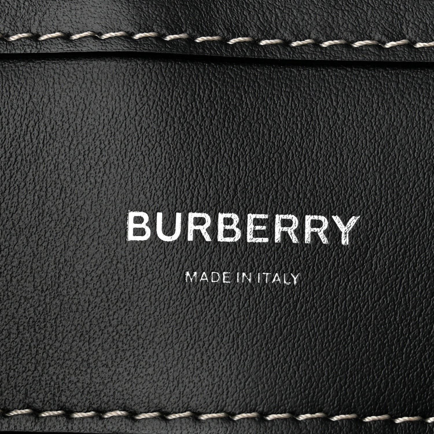 Burberry Canvas Smooth Calfskin Two Tone Medium Pocket Bag Black White 6 of 10