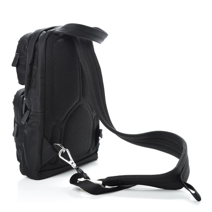 Prada Tessuto Nylon Montagna Sling Backpack Black 3 of 11