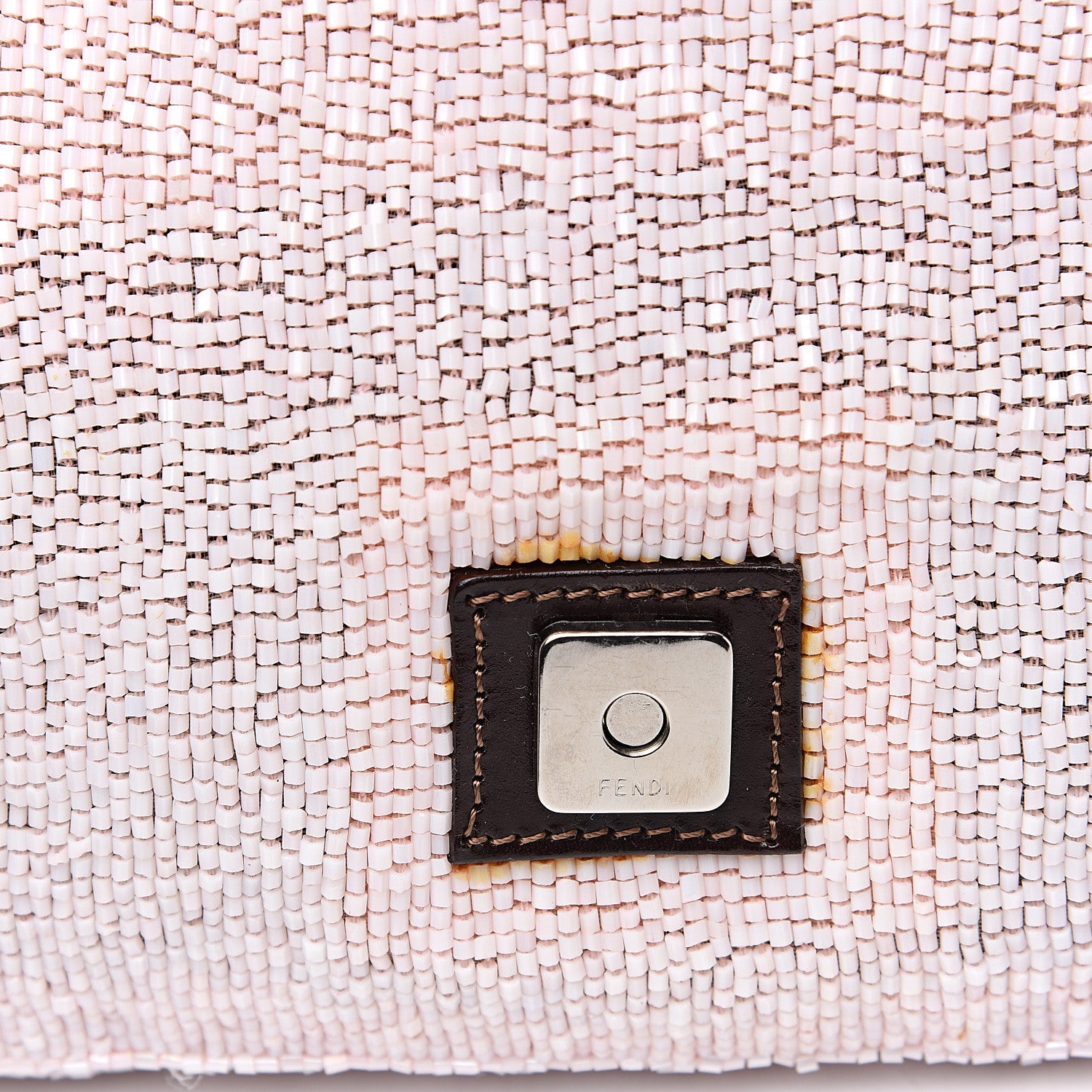Fendi Beaded Baguette Pale Pink 7 of 15