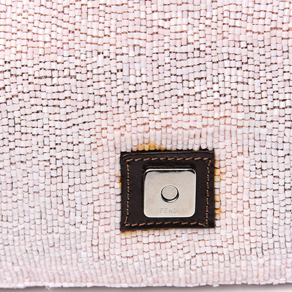 Fendi Beaded Baguette Pale Pink 7 of 15