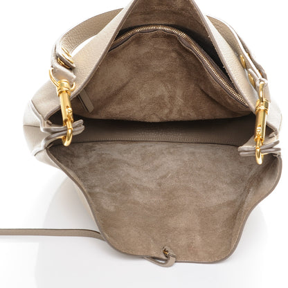 Celine Crisped Calfskin Medium Hobo Light Taupe 5 of 7