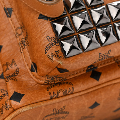 MCM Visetos Studded Medium Stark M Backpack Cognac 13 of 19