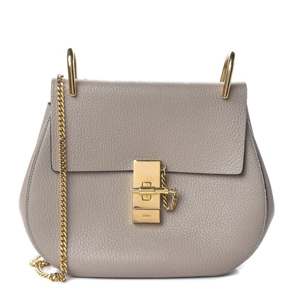 Chloe Grained Lambskin Drew Shoulder Bag Motty Grey 1 of 10