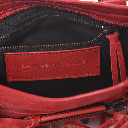 Balenciaga Agneau Classic Hardware Mini City Rouge Cardinal 6 of 11